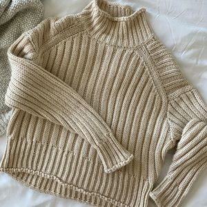 Oversized cream sweater